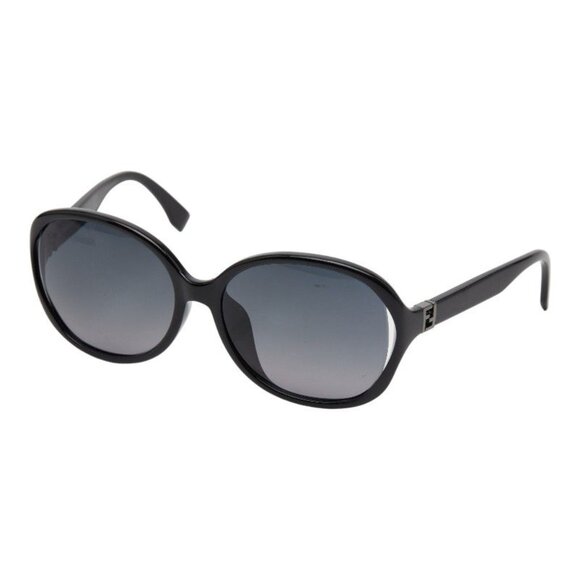 Fendi FF Logo Sunglasses Wellington Gradient Lens Ff0032 F S Black Plastic main image 4